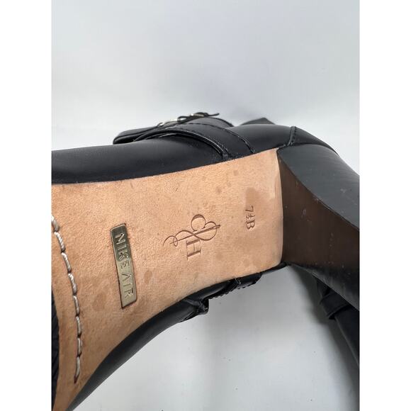 Cole Haan Suede and Patent Leather Boot Nike Sole Lace Up Ankle Tall - 7.5 - Picture 5 of 6